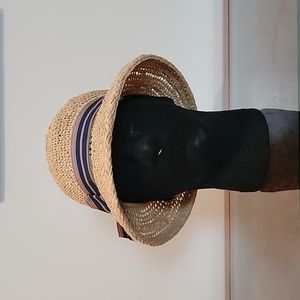 Adorable straw cloche hat with acorn charm